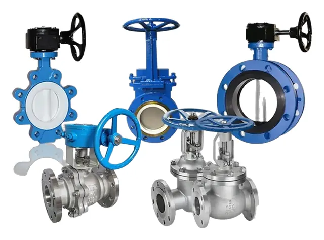 Industrial butterfly and gate valves
